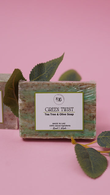 "Green Twist" Olive & Tea Tree Organic Soap